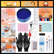 Whelping Kit for Puppies Kittens - Birthing Supplies, Feeding Set Collars