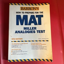 Barrons How to Prepare for the MAT : Miller A...