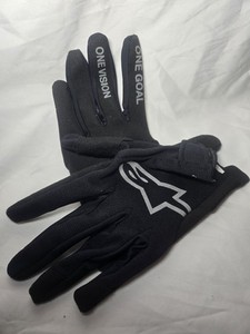 Alpinestars Radar Glove Black/Light Gray Women Sz. Large, Suede Palm, Screen 