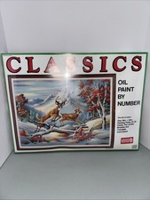 Craft House Oil Paint by Number Set 07906 Winterland Deer 18x 24" Art Painting