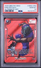 DRAGON BALL SUPER CARD GAME FUSION WORLD MANGA BOOSTER 02 KING PICCOLO PSA 10