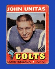 1971 Topps Set-Break #  1 Johnny Unitas LOW GRADE (crease) *GMCARDS*