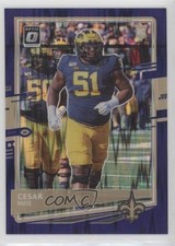 2020 Panini Donruss Optic Rookies Purple Shock Prizm Cesar Ruiz #131 08w3