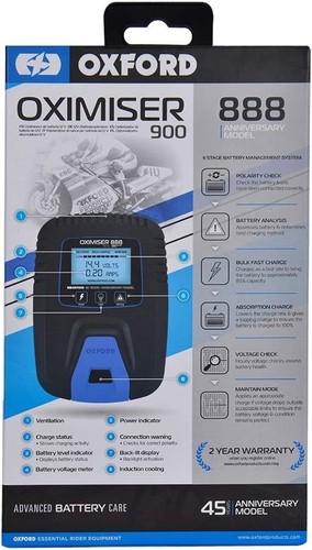 Oxford Oximiser 900 Motorcycle Battery Trickle Charger for Motorbike Batterys - Picture 3 of 5