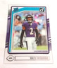  2024 Panini Clearly Donruss #89 Nate Wiggins Rated Rookie Baltimore Ravens.  Q3