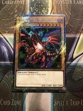 * RED-EYES BLACK DRAGON * ALT ART PLATINUM SECRET RARE RA04-EN109 YUGIOH! JUMP