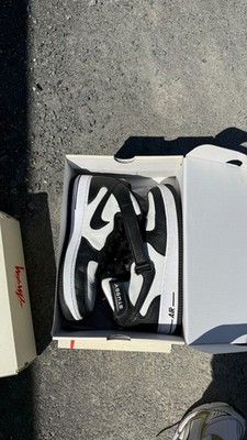 Size 9.5 - Stussy x Nike Air Force 1 Mid Black White