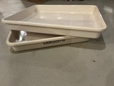CESCO LITE LOT OF 2 HEAVY DUTY PLASTIC DEVELOPING TRAYS 20 x 24 x3.