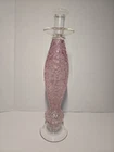 Mint! Vintage 15” Pink Murano Glass Candlestick Holders