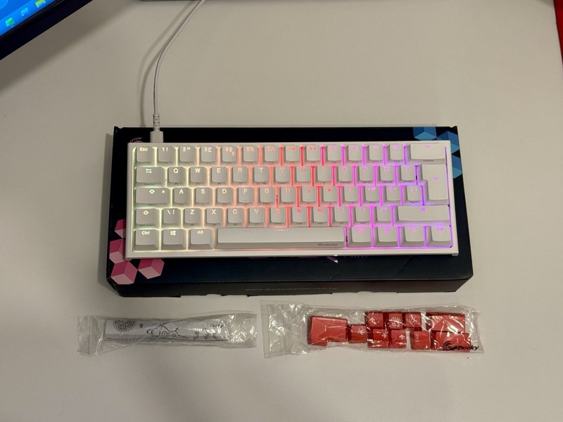 Ducky One 2 Mini Cherry MX Silent Mechanical Gaming Keyboard White