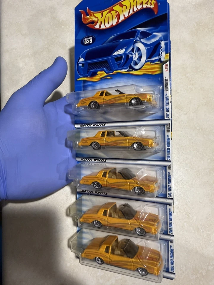 (6) lot 2001 Hot Wheels First Ed. Montezooma #23/36 Lowrider Monte Carlo #35 - Image 4 of 4
