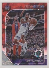 2019 Panini NBA Hoops Premium Stock Red Cracked Ice Prizm Kent Bazemore #4 05eo