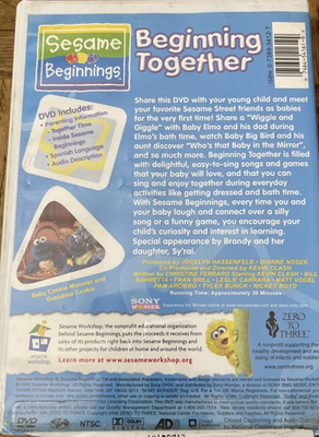 Sesame Beginnings Beginning Together DVD 74645416199| eBay