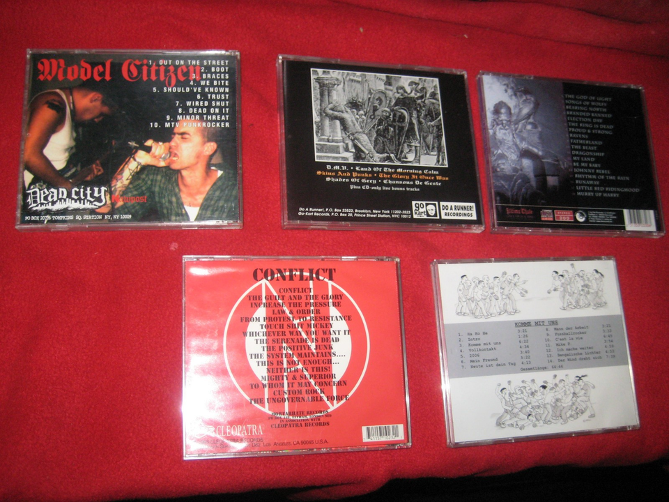 5 cd lot oi! punk hooligan Templars Model Citizen Ultima Thule Conflict ...