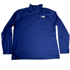 North Face Tech Performance 1/4zi Pullover Navy Fleece Men’s MEDIUM Pullover F27