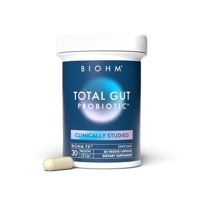 BIOHM Total Probiotic, 30 Billion CFU Daily Probiotics for Women & Men 30 Cou...