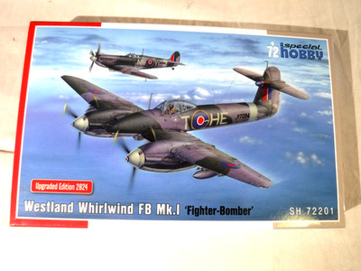 1:72 Special Hobby RAF Westland Whirlwind F Mk I Cannon Fighter # 72201
