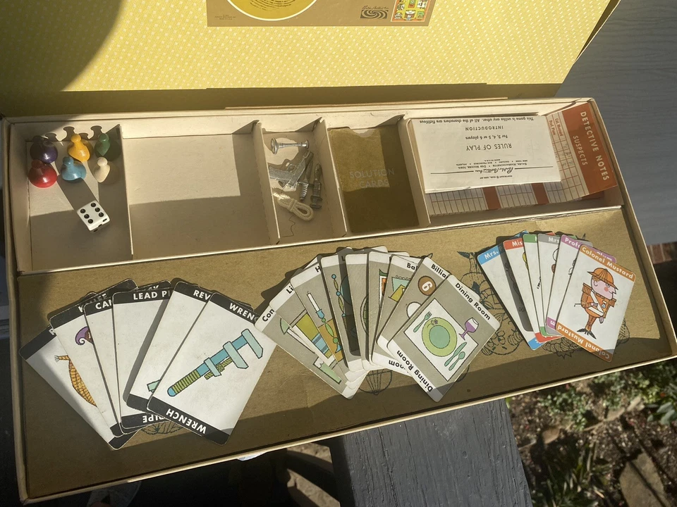 Vintage 1950 Parker Brothers Clue Detective Game Missing Lead Pipe - Image 2 of 4