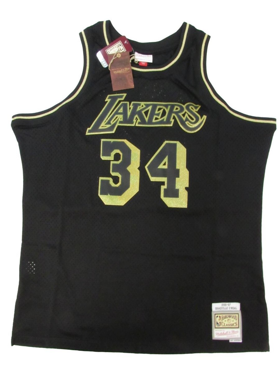1996-97 Shaq O'Neal #34 Lakers Mens Mitchell & Ness Swingman Black