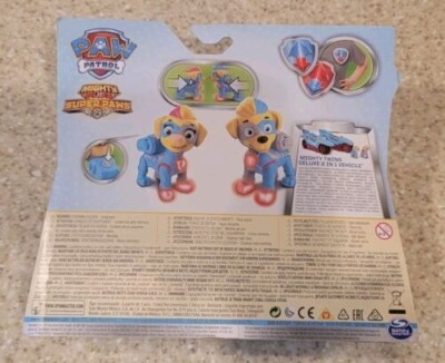 Paw Patrol Mighty Twins Tuck and Ella Super Paws Pup & Badge