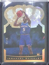 2020-21 Panini Crown Royale Gold Rookie #93 Immanuel Quickley No 3 of 10