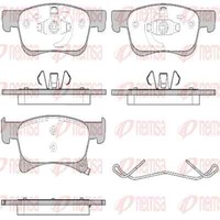 Remsa BremsbeläGe BremsklöTze Vorne FüR Opel Adam M13 1.0 Corsa E X15 1580.02