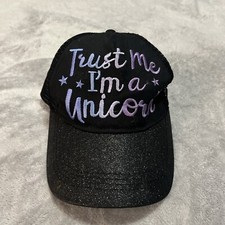 One Size Fits All Unicorn Hat Black And Purple