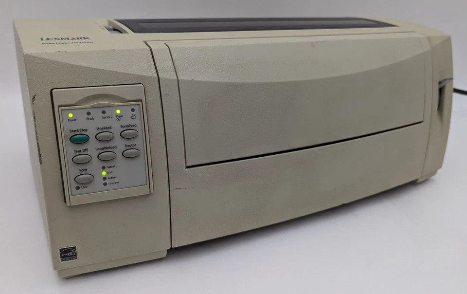 Lexmark Forms Printer 2500+ Series 2580-100 Dot Matrix Printer - Tested *READ* - Image 2 of 4