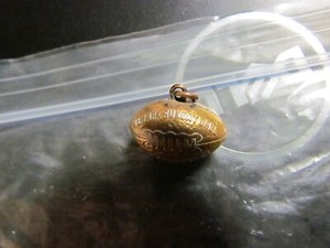 Authentic 1928 George Peans St. Benedict All State Team Gold Plated? Football Charm