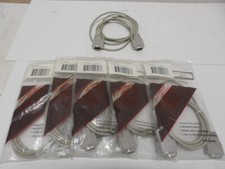 QTY 6 Extension Cable Adapter 6FT DB9 9 Pin Serial Null Modem Male to Female