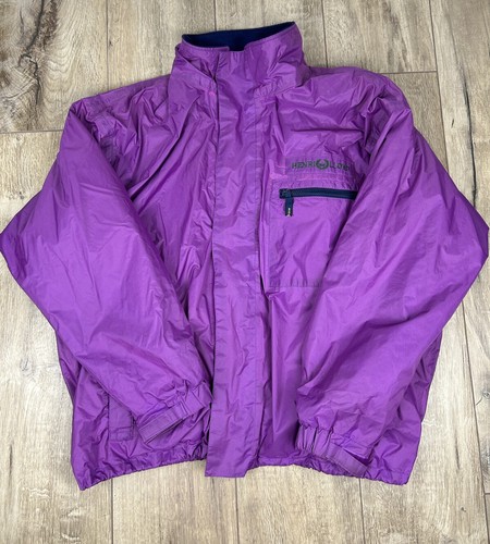 Henri Lloyd 80's Sailing Yachting Jacket Fleece Purple Size L
