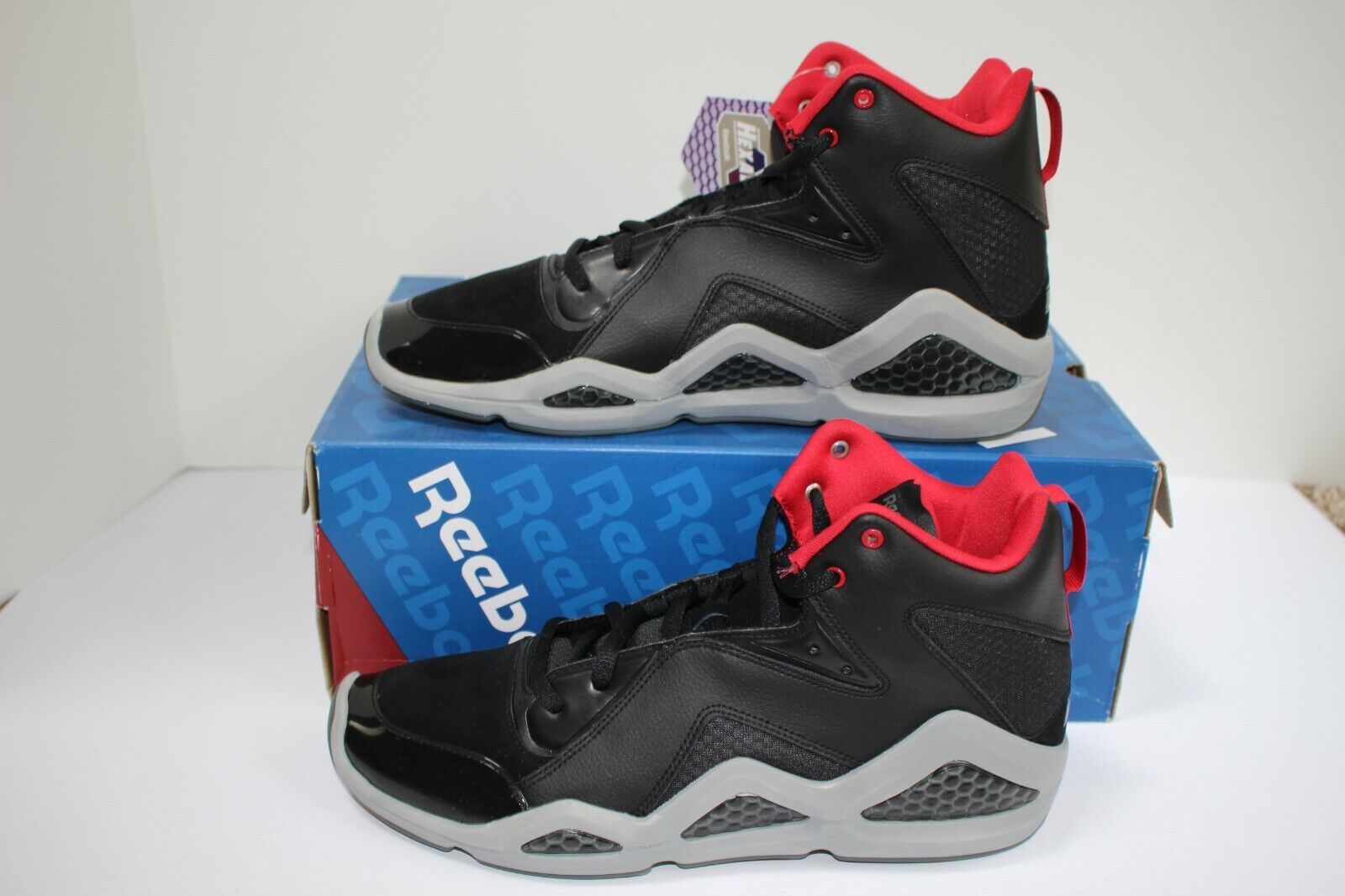 Decoderen landbouw Aan Size 10 - Reebok Kamikaze 3 Mid Black Red for sale online | eBay