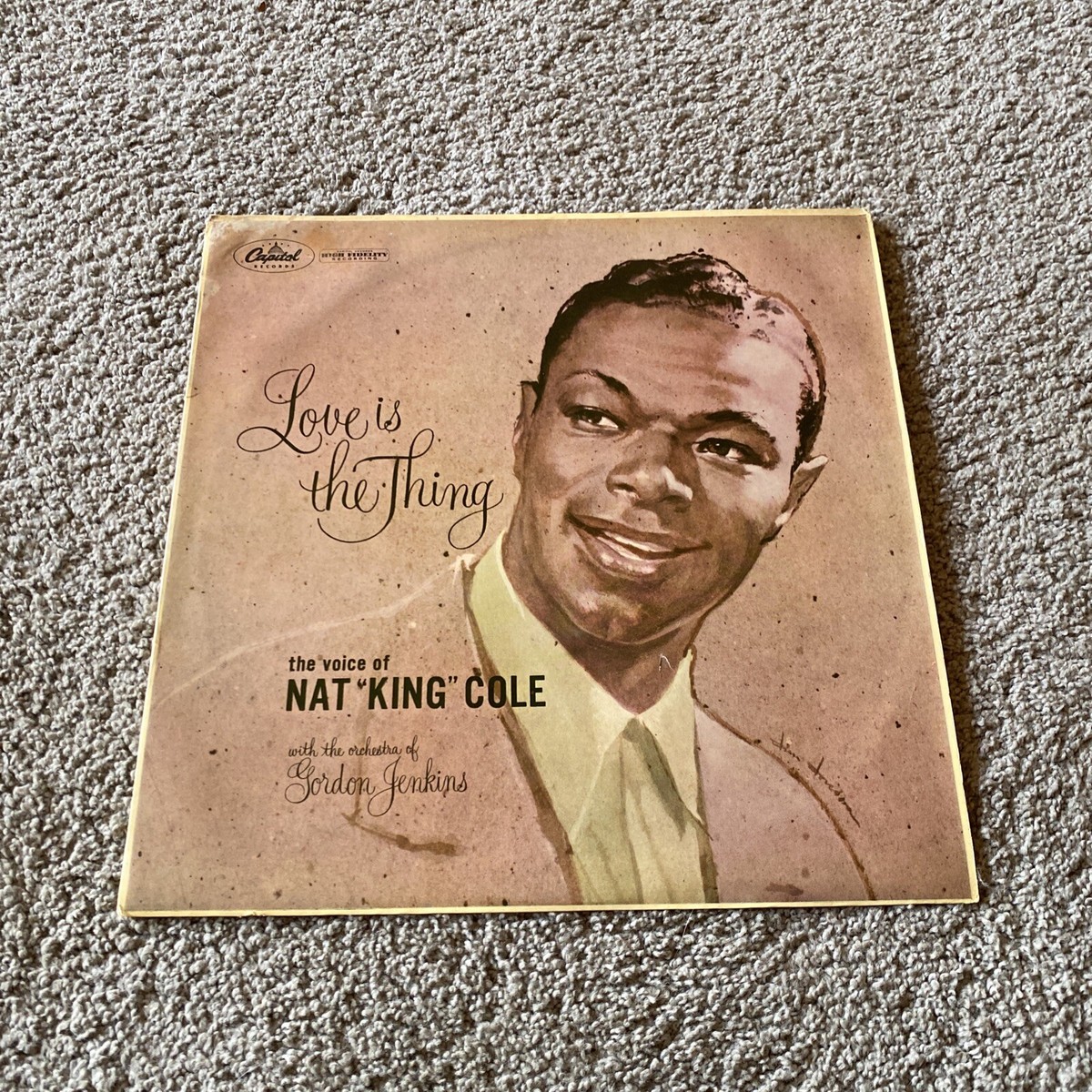 NAT KING COLE LOVE IS THE THING LP 1957 MONO ORIGINAL CONDITION VG
