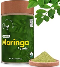 OMG Superfoods Pure and Organic Moringa Powder - USDA Certified Moringa Oleifer