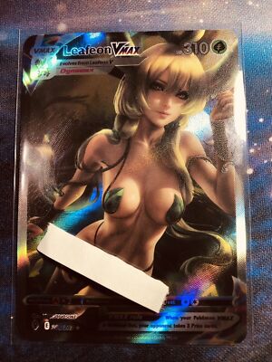 Leafeon Pokemon Anime Waifu Sexy Doujin ACG Custom Trainer Art card
