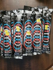 Glow Bracelet-Red/White/Blue Colors 8 pk-8 Inches Long Set of 13 Packs-NEW