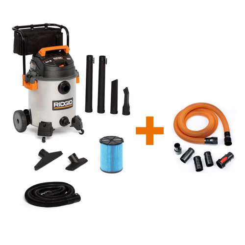 RIDGID 16 Gal. Wet Dry Vacuum Stainless 