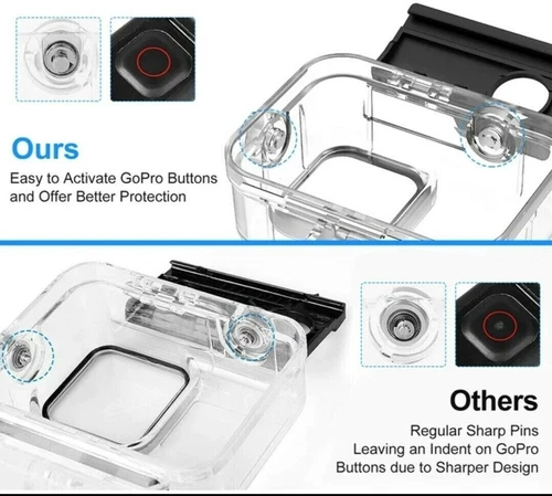 Funda protectora de buceo impermeable submarina negra para GoPro Hero 11 10 9 - Imagen 4 de 10