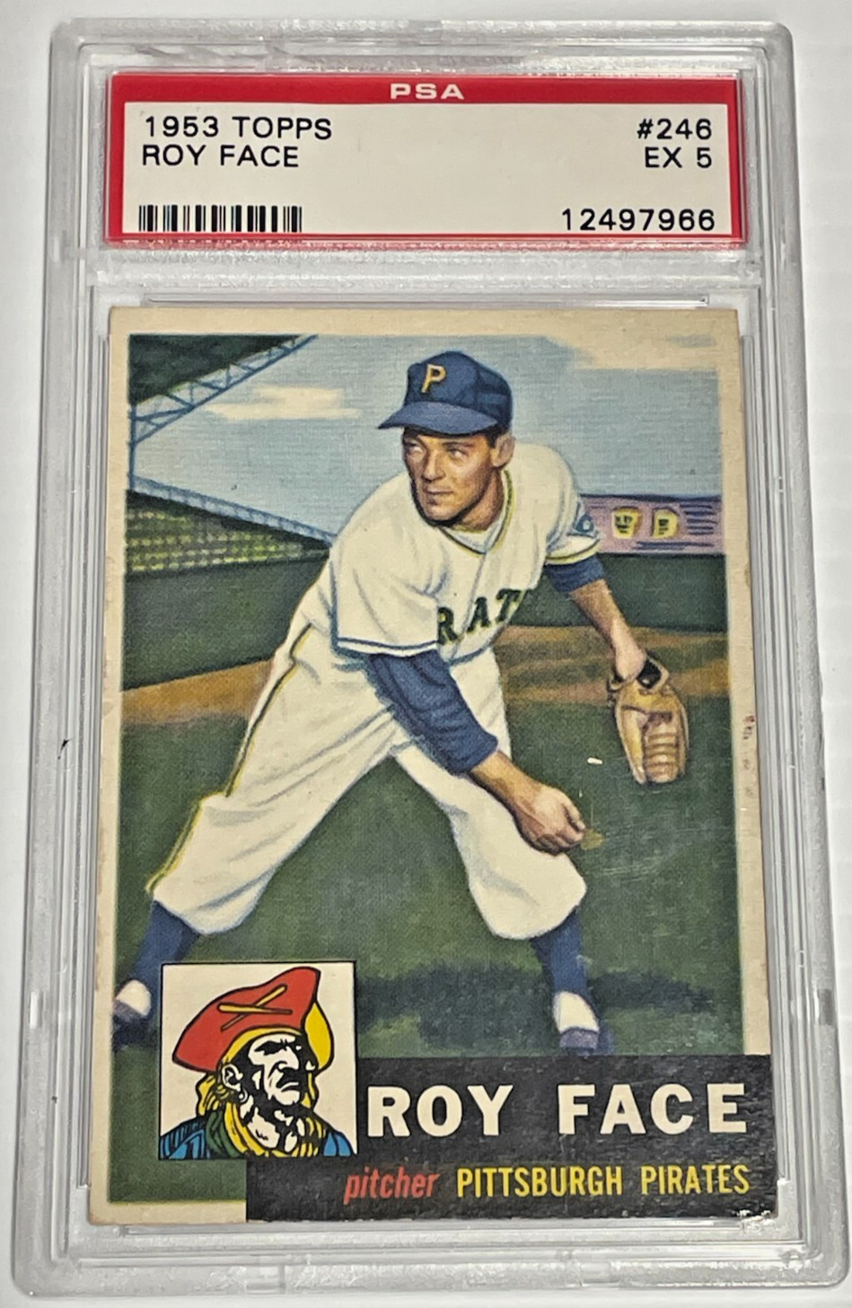 1953 Topps #246 Roy Face PSA 5 EX Pittsburgh Pirates Rookie Card