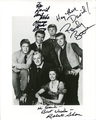 James Drury Roberta Shore Randy Boone The Virginian Signed Autograph Photo