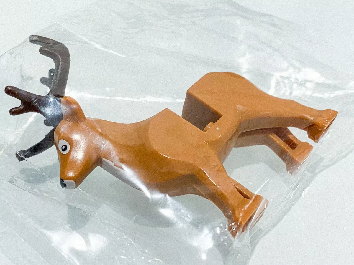 LEGO Deer with Dark Brown Antlers Stag Reindeer Elf Club House