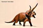 Triceratops Dinosaur Dominant Brown Orange Model Ceratopsian EoFauna