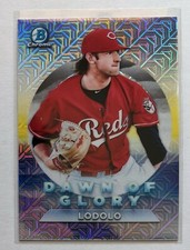 2020 Bowman Chrome Nick Lodolo Mega Box Mojo Refractor Dawn of Glory #DG-4 Reds