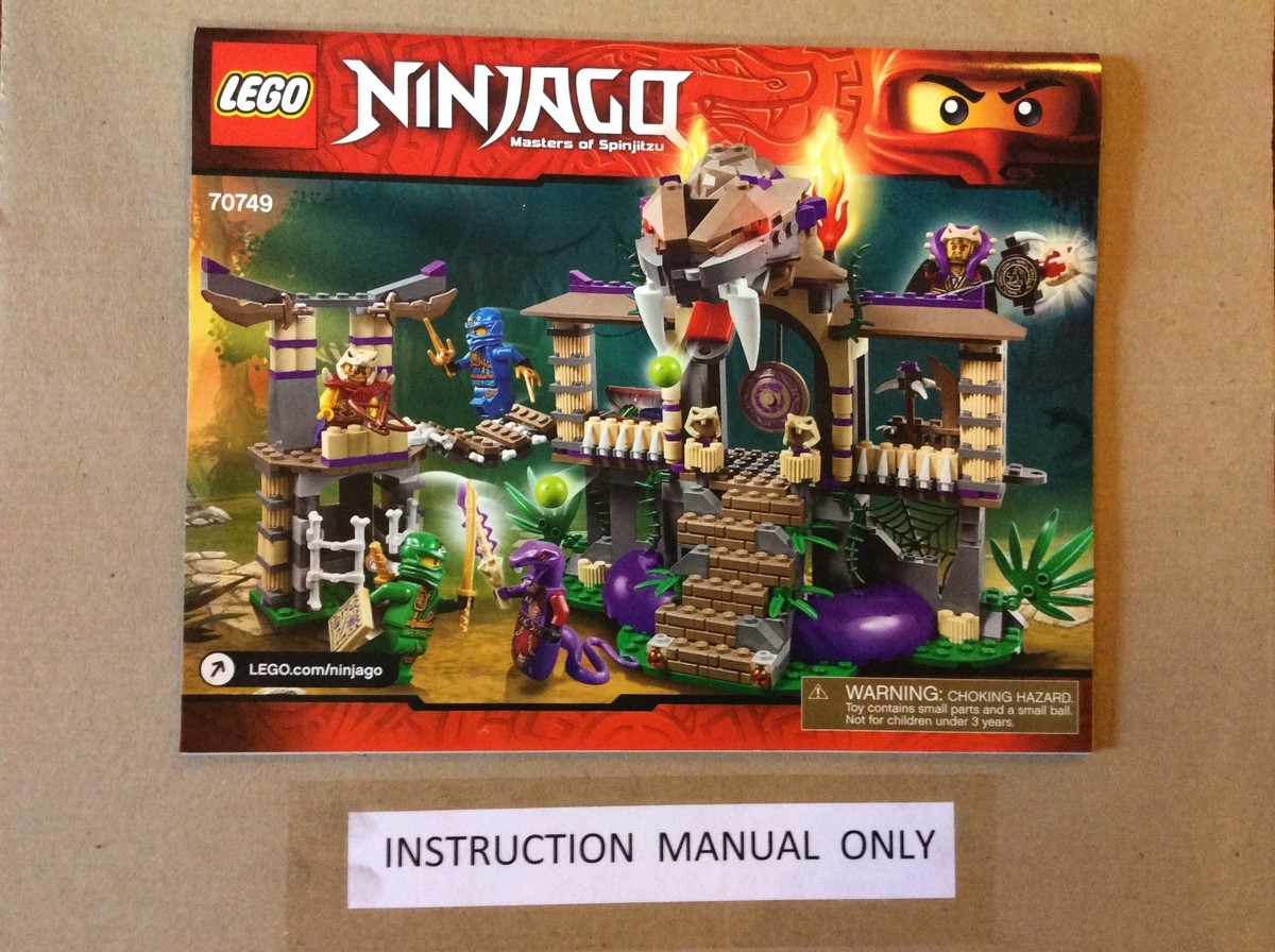 New Lego Instruction Manual ONLY for Ninjago Enter the Serpent Set