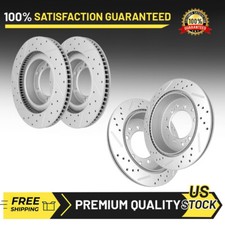 Front Rear Drilled Brake Rotors Set for 2010 - 2023 Lexus GX460 Toyota 4Runner