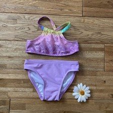 Cat  Jack Purple Mermaid Two Piece Swimsuit Size 2t