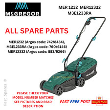 McGregor MER1232  MER12332  M3E1233RA  SPARE PARTS lawn mower FAST POST
