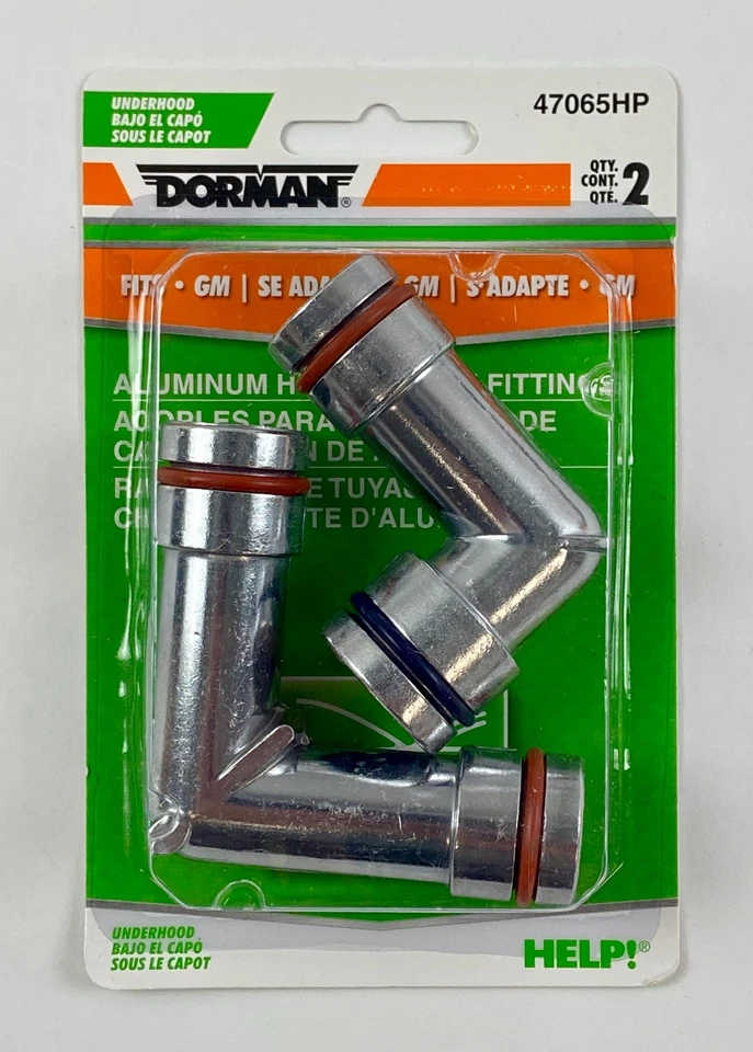 Dorman Heater Hose Fitting 2-Pack 47065HP for Buick/ Chevrolet/ Pontiac Set of 3 - Image 2 of 4