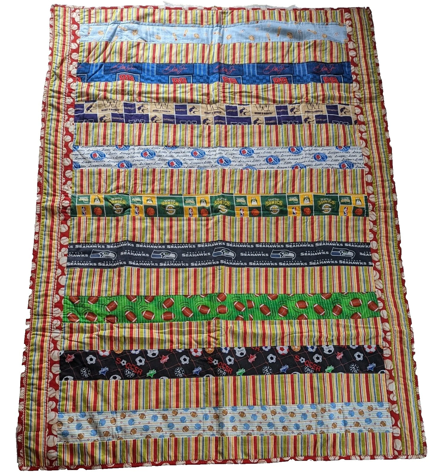 Edredones para cuna de Deportes Handmade y cobertores para cunas