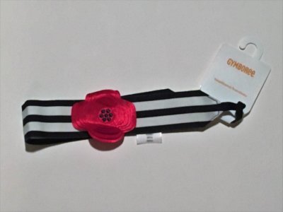 Gymboree BRIGHTEST IN CLASS Striped Ribbon and Rosette Headband ~ NWT!